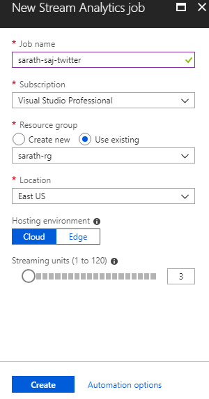 event hub in the same region